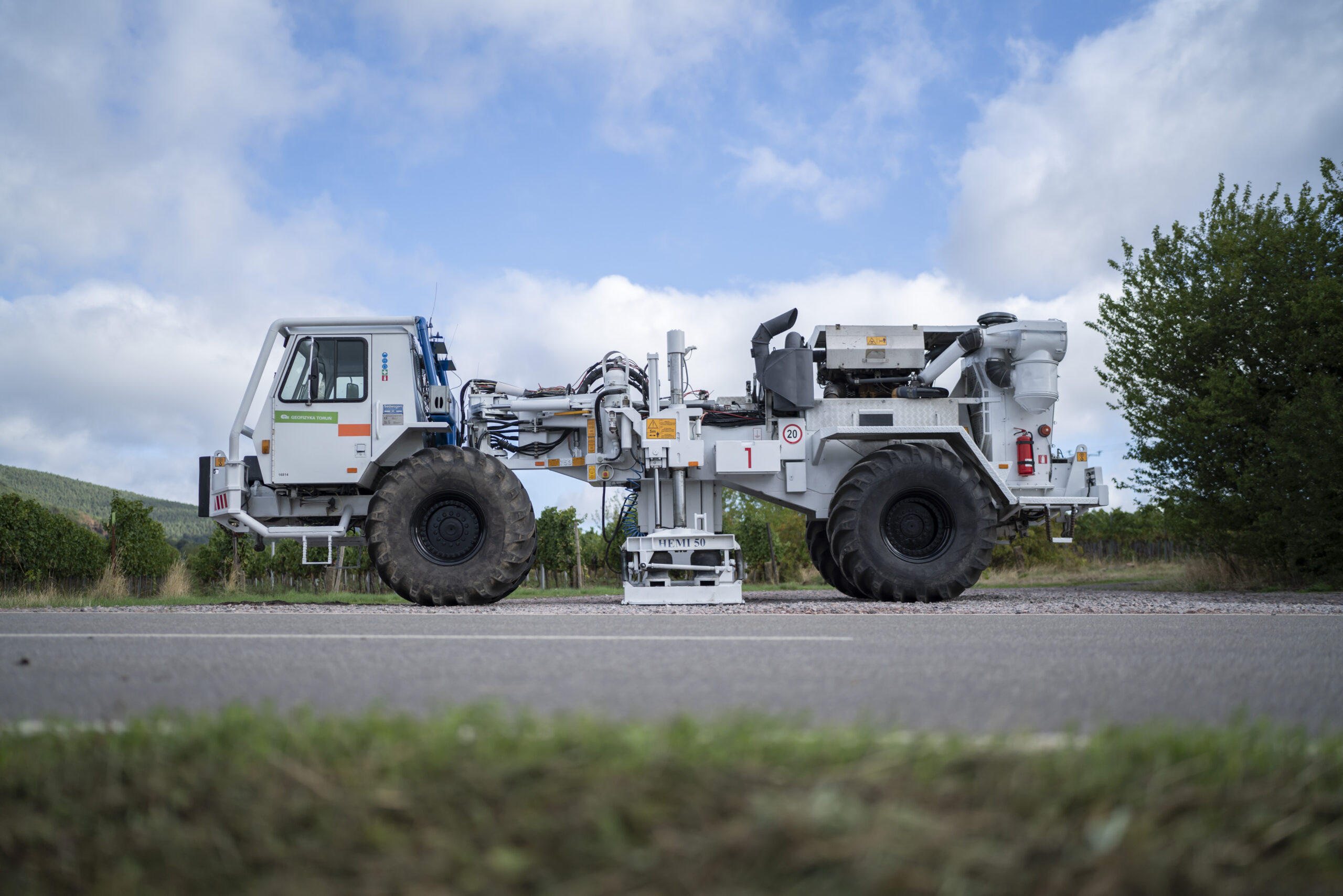 vibro truck on the street