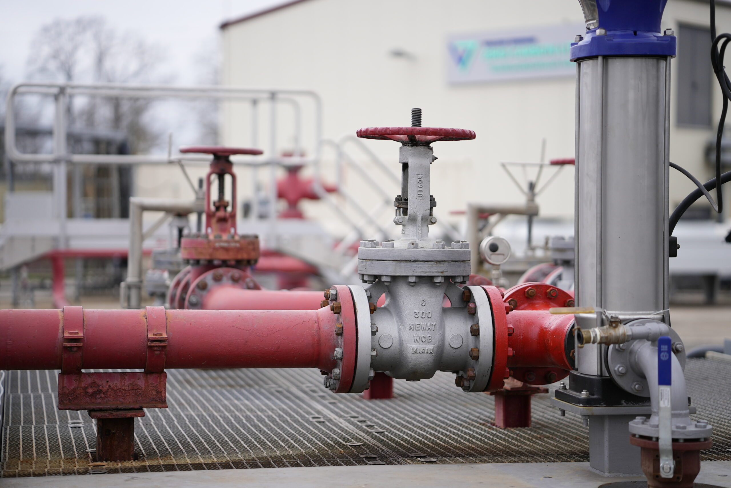 geothermal power plant Insheim, pipes