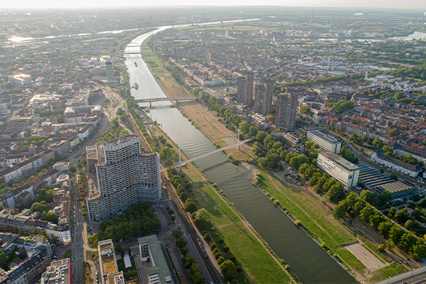Upper Rhine Valley drone shot