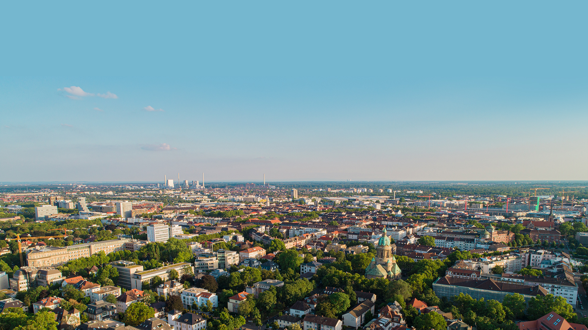 mannheim drone shot