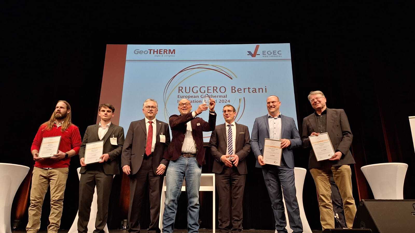 Award win, inovation award, horst kreuter, geotherm